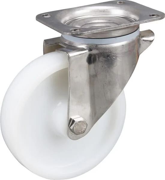Tente - 8470UOO160P63 - Edelstahl-Lenkrollen mit Kunststofflaufflaeche