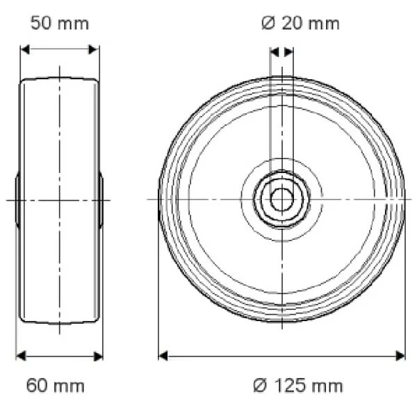 Tente - FTP1250502060 - Rad 125 mm