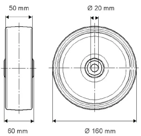 Tente - FTP1600502060 - Rad 160 mm