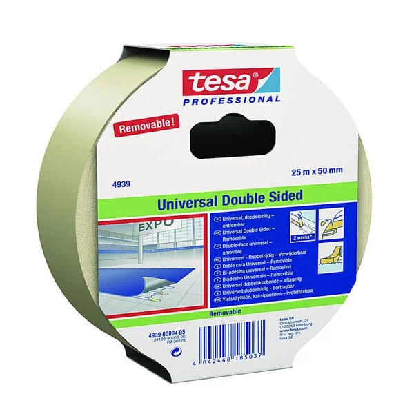 TESA - T049390000600 - Doppelseitiges Klebeband 4939 Abziehbar 50mm x 25m TESA®