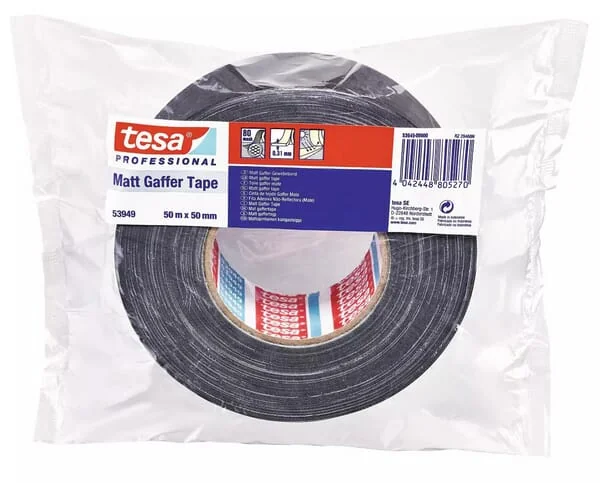 TESA - T539490000002 - Gafferband Matt 50mm x 50m Schwarz