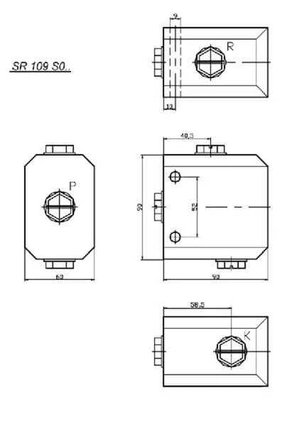 Till Hydraulik - SR109S03 - Gehäuse Stahl 1/2