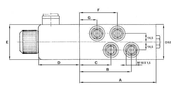 Till Hydraulik - SV16524 - Steuerventil 6/2 Elektrisch 24 DC