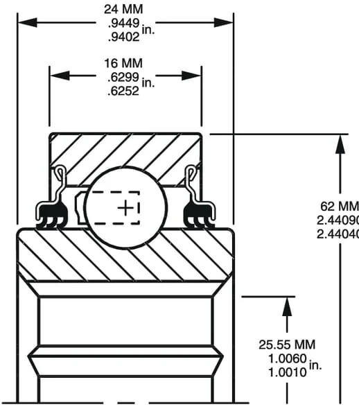 Timken - 206KPP3 - Kugellager