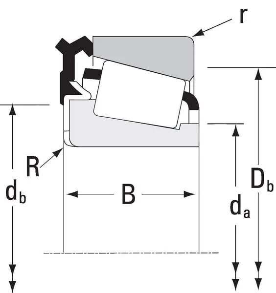 Timken - LM48500LALM48548 - Innenring-Kegelrollenlager