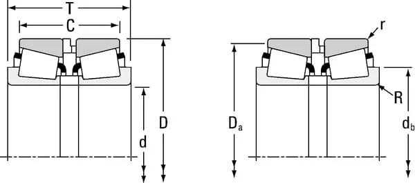 Timken - LM4854890020 - Kegelrollenlager 34.93x65.09x39.63mm Timken