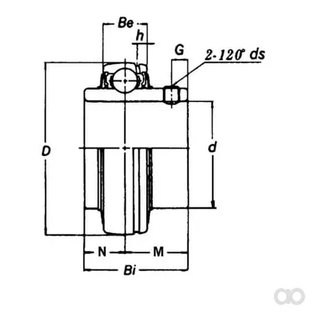 Timken - UC317 - Waelzlager-Einsatz