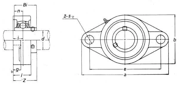 Timken - UCFL311 - Gehäuseeinheit UCFL