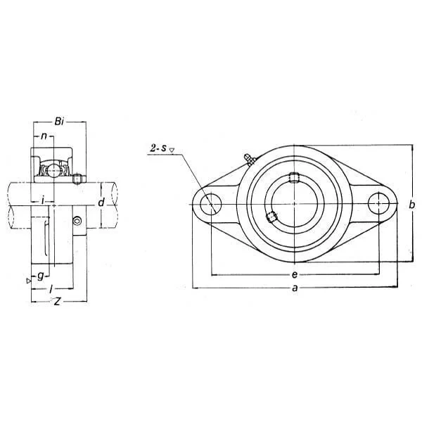 Timken - UCFL317 - Gehäuseeinheit UCFL