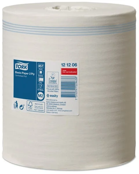 Tork - PM121206 - Papiertuch, Weisse Rolle, 20cm x 160m
