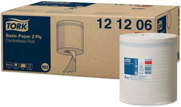 Tork - PM121206 - Papiertuch, Weisse Rolle, 20cm x 160m