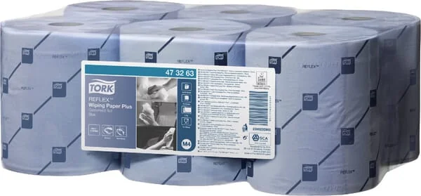 Tork - PM473263 - Papiertuch, Blaue Rolle, 19cm x 150m, 2-Lagig, Aussen-Diameter 190mm