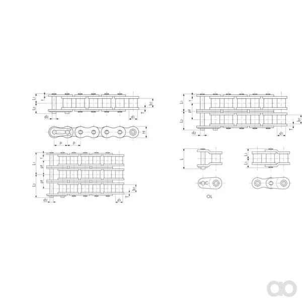 Tsubaki - RS24B2V - Kettenverb. 1 1/2x1 Duplex