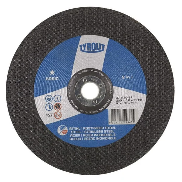 Tyrolit - 222858 - Schleifscheibe Basic ST-SS 115x6