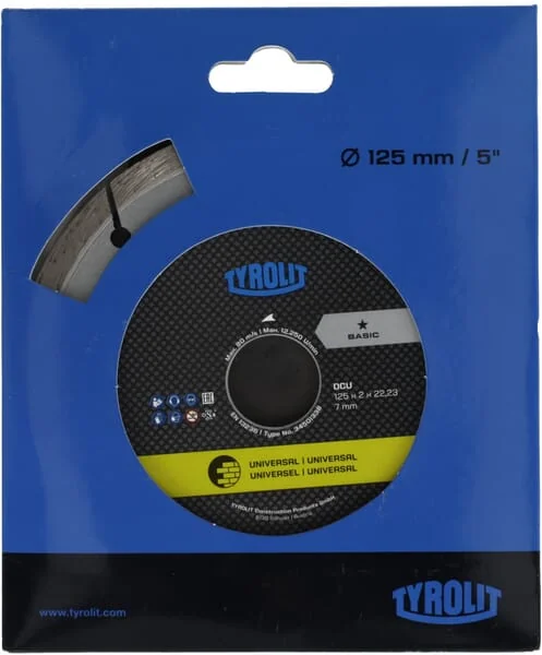 Tyrolit - 34501338 - Trennscheibe DCUB1 125mm