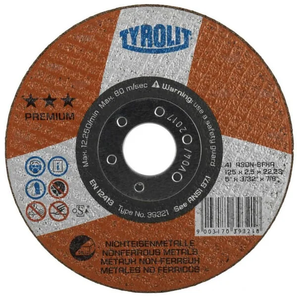 Tyrolit - 39624 - Trennscheibe Premium No-Fe 115x2,5
