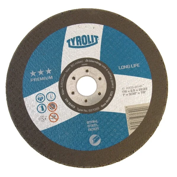 Tyrolit - 637069 - Trennscheibe Premium LL. St 178x2