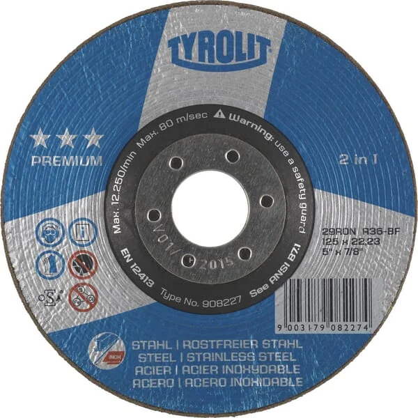 Tyrolit - BD180A36 - Schleifscheibe 180mm A36-BF