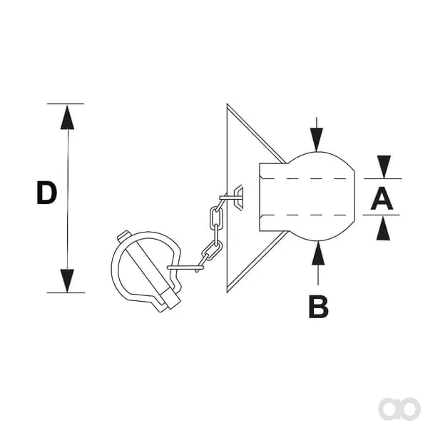 Vapormatic - VLE6119 - Hitro-Schnellkupplungskugel Fuer Unterlenker