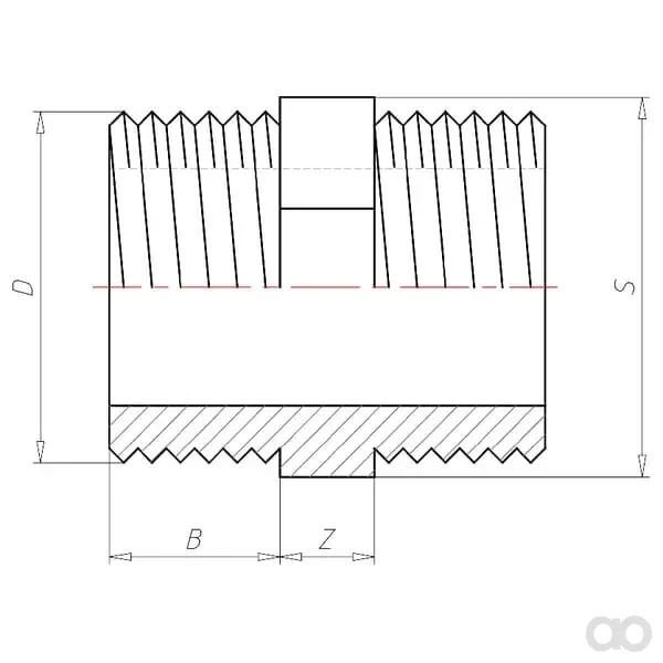 VdL - V335045 - Nippel 2x M 3/8"