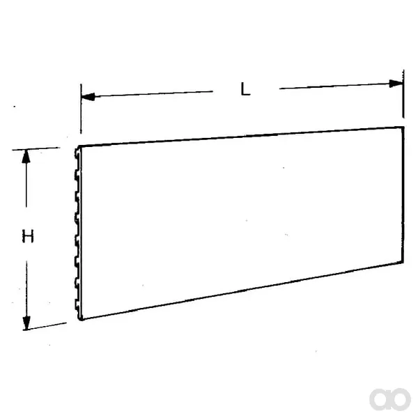 Vika - 57131061X - Weiss/Alu-Konsolenplatte 10x66,5 cm