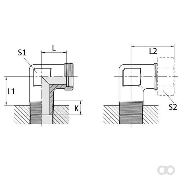 Voss - CMCAG131521NU - Winkelkupplung CMCAG13x15.21NU