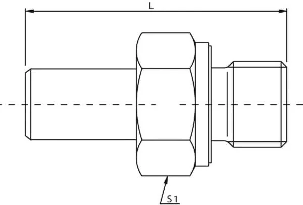 Voss - EGES12LSR12WD - Rohrfitting 12L x 1/2