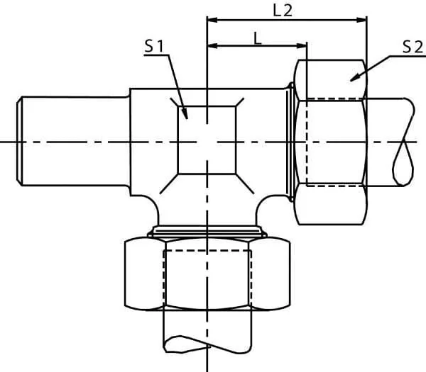 Voss - ELV10L - Verstellbarer Männlicher Stift 10l
