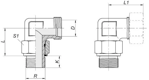 Voss - EWSC12LR12WD - Kupplung+Kontermutter 12-1/2