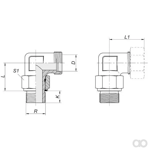 Voss - EWSC15LR12WD - Kupplung Kontermutter 15-1/2