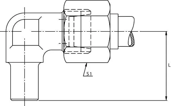 Voss - EWV8L - Verstellbarer Bolzen Mit Mutter 8L