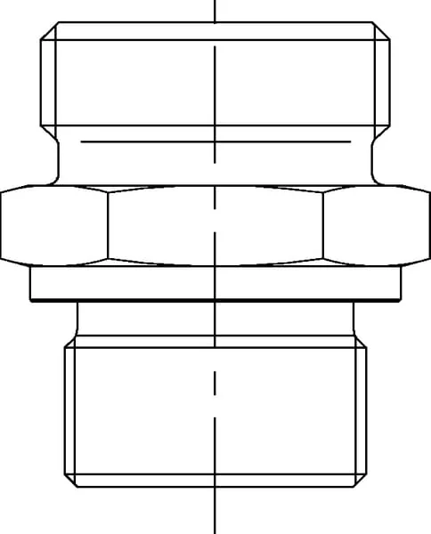 Voss - GES12L916UNF - Kupplung 12L 9/16UNF