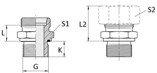 Voss - GES25SR34WD - Kupplung 25S R3/4