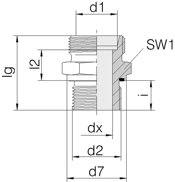 Voss - GES42LR114WD - Kupplung 42L R1 1/4