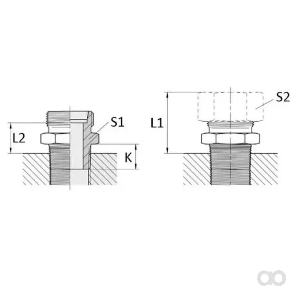 Voss - GEV38S112NPT - Kupplung 38S 1-1/2NPT