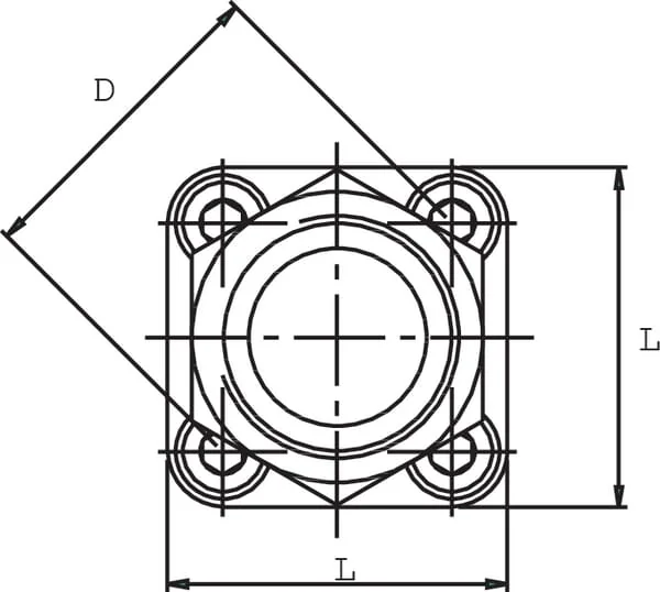 Voss - GFV10L35 - Anschlussflansch 10l