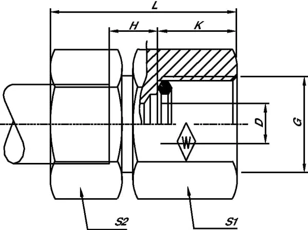 Voss - MAV8SR12 - Manometerkupplung F 8 SR 1/2 BSP