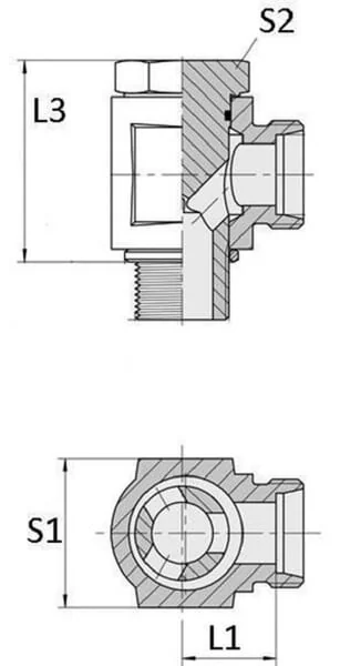 Voss - RSWS6SM12WD - Winkelbanjokupplung