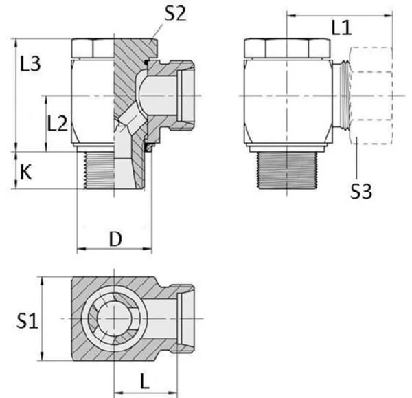 Voss - RSWV22LM26WD - Drehgelenkkupplung 22L M26