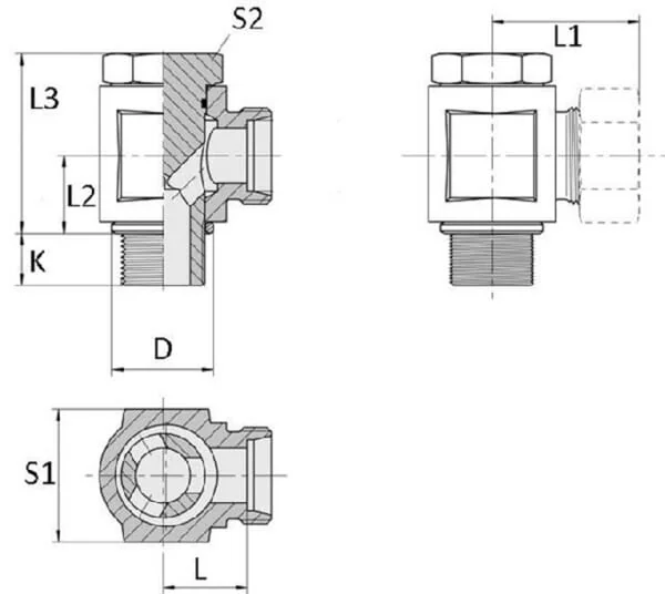 Voss - RSWV25SR1 - Banjo-Kupplung