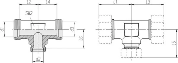 Voss - TV121215L - T-Verbinder