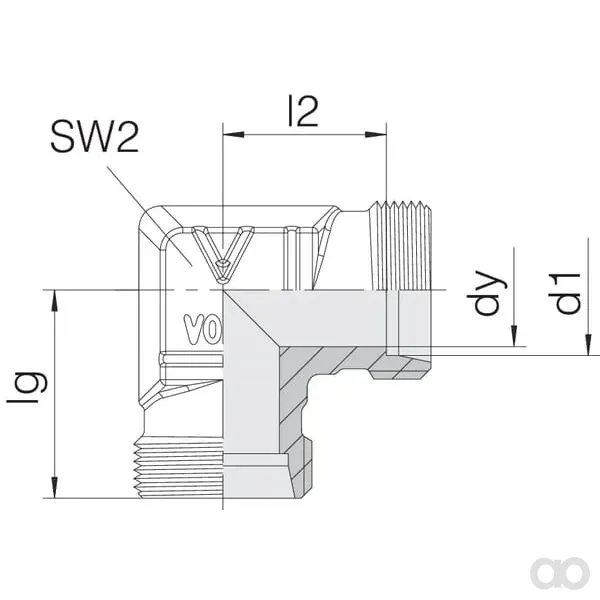 Voss - WS6L - Winkelkupplung 6L