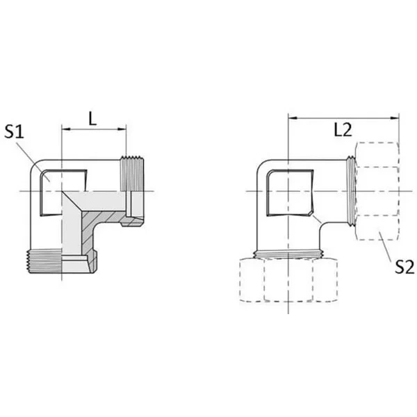 Voss - WS6L - Winkelkupplung 6L