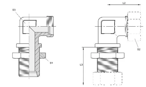 Voss - WSS18L - Durchgangswinkel 18L