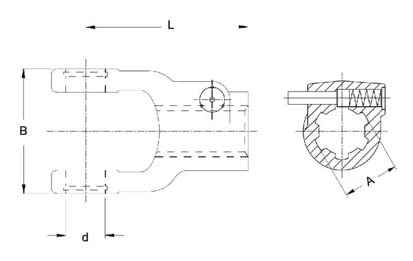 Walterscheid - 211800HE - Gabel 1 3/4" Z6