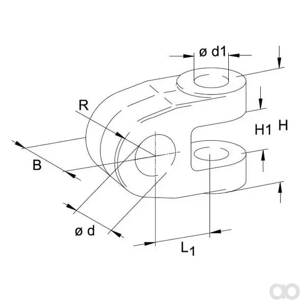 Walterscheid - 309143 - Gabelkopf 28,2 mm HOH 100