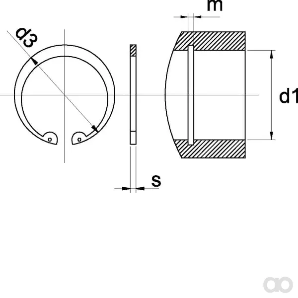 Walterscheid - 622900 - Innensicherungsring 115x4mm DIN472 Walterscheid