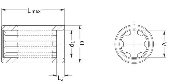 Walterscheid - 674016980 - Keilnabe 80L 6x21x25