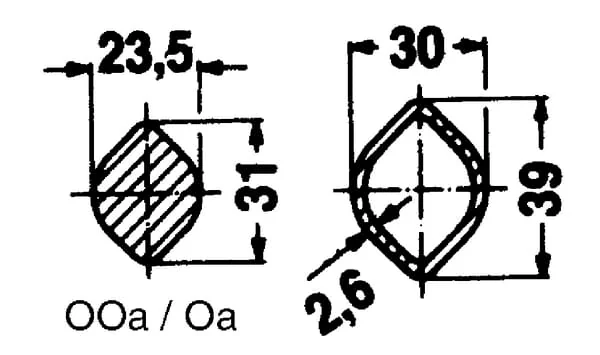 Walterscheid - 751200 - Profilrohr 30x2.8 (OA)