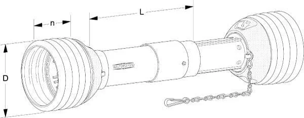 Walterscheid - PG201000 - PTO-Schuh PG 20 X 1000 MM